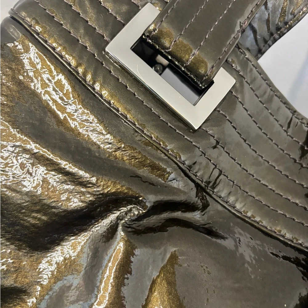 Kooba greenish Patent Leather Shoulder Bag with dust bag - Picture 4 of 16